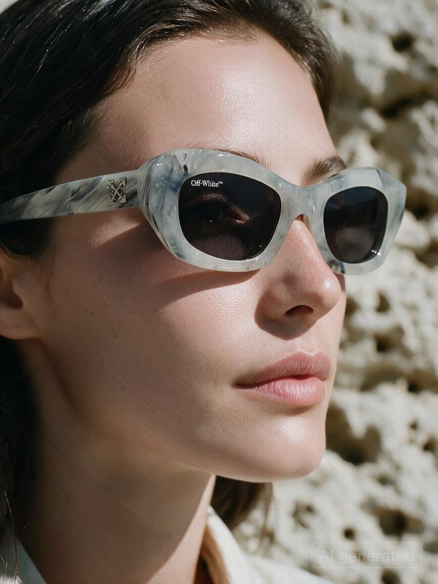 Off-White OERI092 indossato marmo grigio